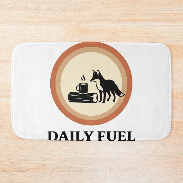 Item preview, Daily Fuel - Wild Fox & Camp Coffee Circle Design designed and sold by ArcApparel2020.