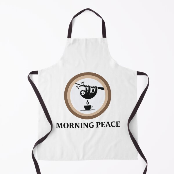 Item preview, Morning Peace - Sleepy Sloth & Coffee Cup Aesthetic designed and sold by ArcApparel2020.