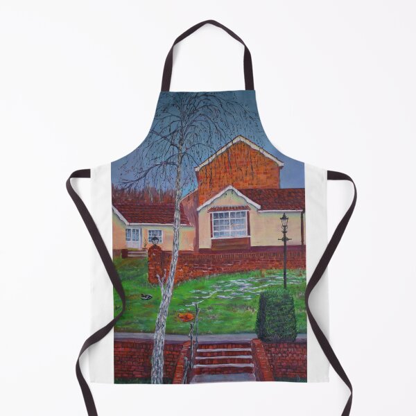 Item preview, Oil Painting - Cedar Court. Bishop's Stortford 30 x 70 cm designed and sold by Igor Pozdnyakov.