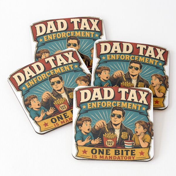 Item preview, Dad Tax Enforcement Funny Fathers Day Gift designed and sold by  MAD's Recreation Studio.