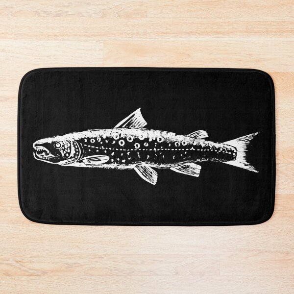 Item preview, Single trout white print designed and sold by HeathWayPrints.