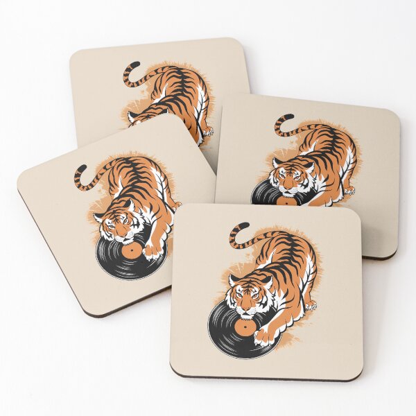 Item preview, Rock Tiger and Vinyl Record Power - World Music Day designed and sold by Art-Arcade6.