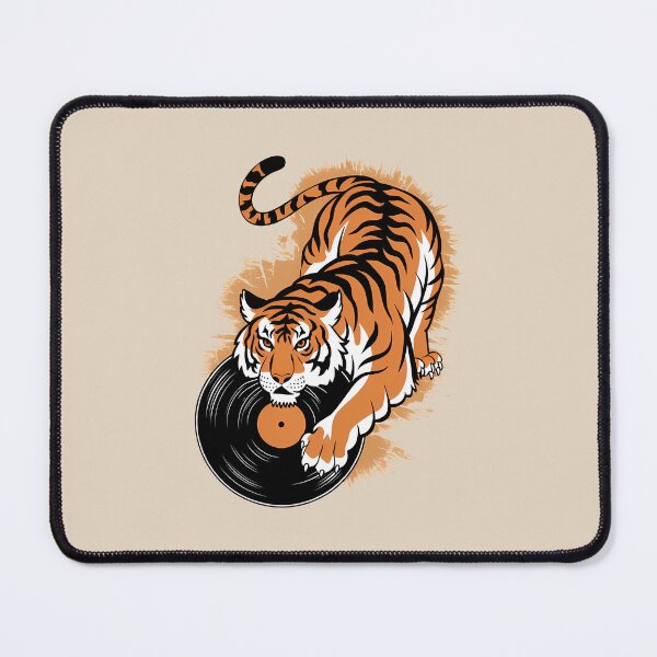 Item preview, Rock Tiger and Vinyl Record Power - World Music Day designed and sold by Art-Arcade6.