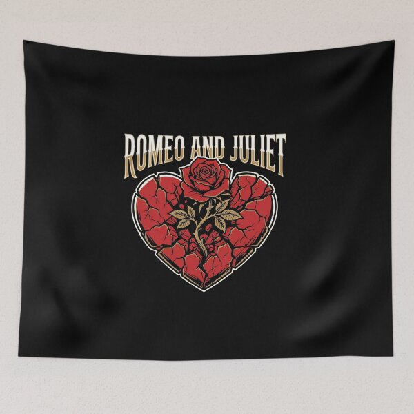 Item preview, Romeo and Juliet Broken Heart Rose Design designed and sold by Fenay Designs.