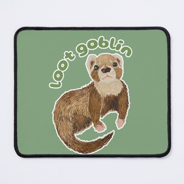 Item preview, Loot Goblin Bramble the Ferret designed and sold by Blackberries & Moss.