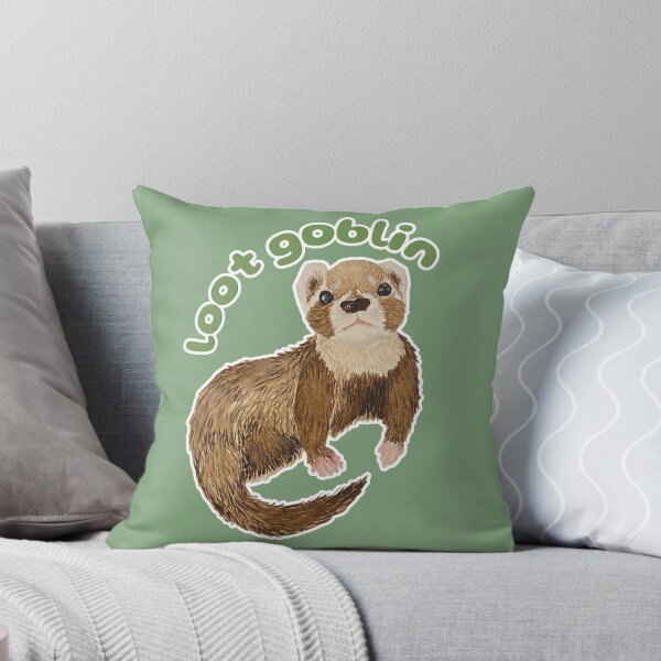 Item preview, Loot Goblin Bramble the Ferret designed and sold by Blackberries & Moss.