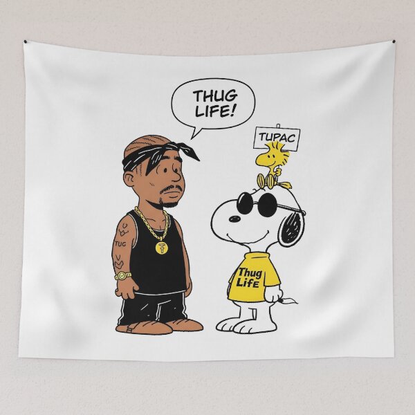 Item preview, Tupac x Snoopy Thug Life designed and sold by Peggy D Schafer.