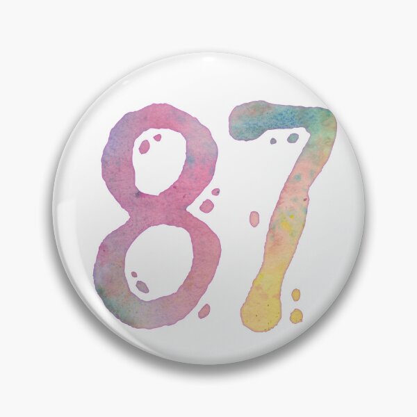 Item preview, 87th Birthday - Watercolor Number designed and sold by AquarellChill.