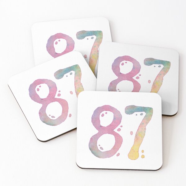 Item preview, 87th Birthday - Watercolor Number designed and sold by AquarellChill.