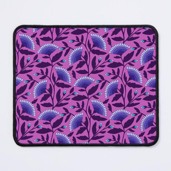 Item preview, Bohemian blooms floral pattern in purple designed and sold by Jennifer Ladd.