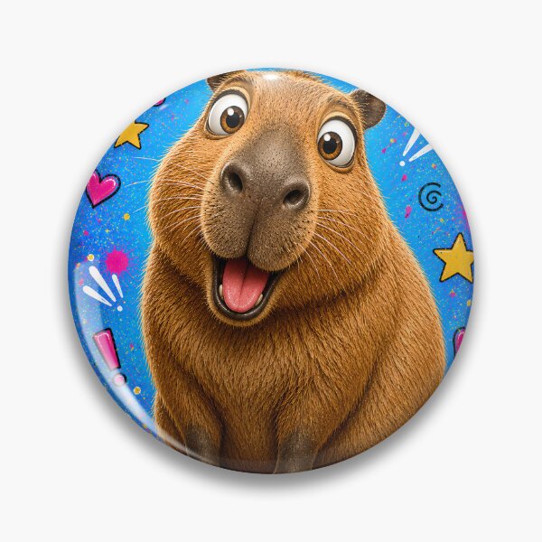 Item preview, Goofy Capybara Pop Art Portrait designed and sold by Rohan132.