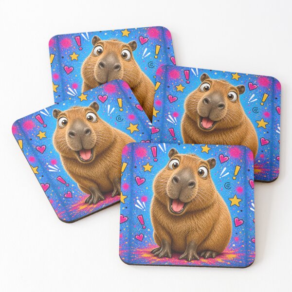 Item preview, Goofy Capybara Pop Art Portrait designed and sold by Rohan132.