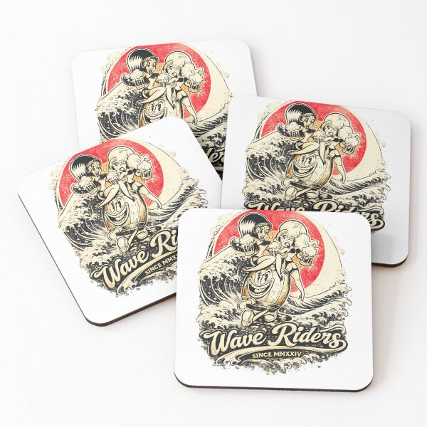 Item preview, Waifu Wave Riders Retro Surf  designed and sold by ANIKO STORE.