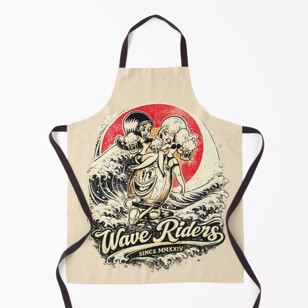 Item preview, Waifu Wave Riders Retro Surf  designed and sold by ANIKO STORE.