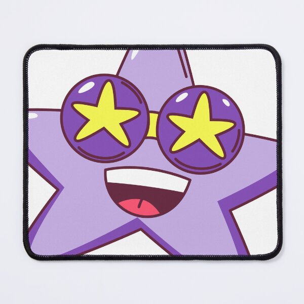 Item preview, Cute Pastel Cartoon Starfish Glasses Aesthetic Vinyl Sticker designed and sold by NadDot.