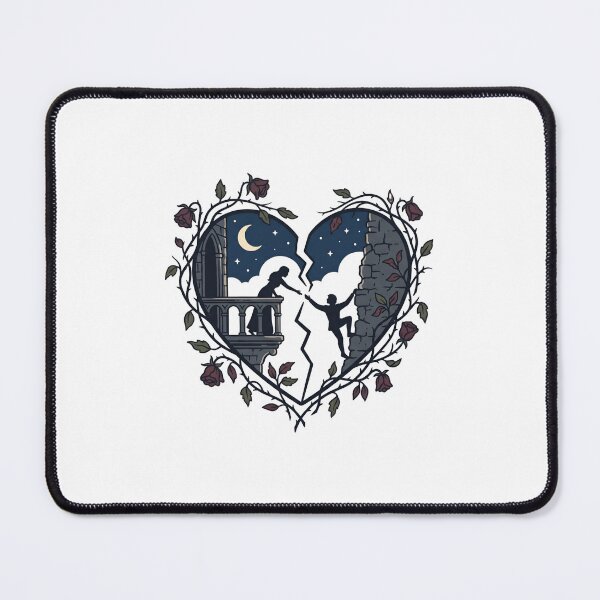 Item preview, Romeo and Juliet Moonlit Balcony Broken Heart Design designed and sold by Fenay Designs.