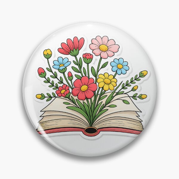 Item preview, Flowers Growing From Open Book designed and sold by Plutshop.