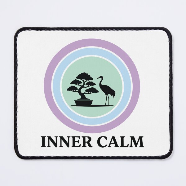 Item preview, Inner Calm - Bonsai Tree & Crane Zen Circle designed and sold by ArcApparel2020.