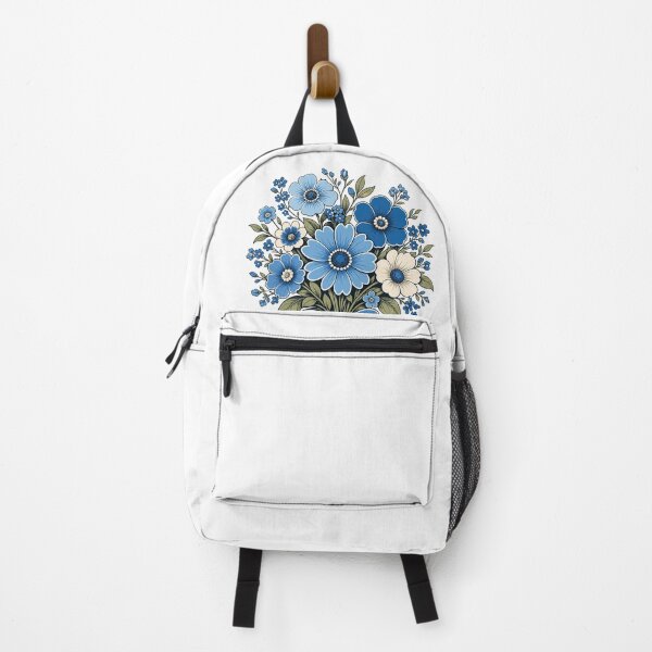 Item preview, Blue Floral Bouquet with Ribbon designed and sold by Hello_nyc.