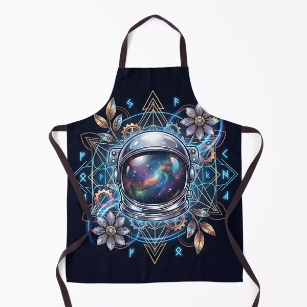 Item preview, Cosmic Astronaut Sacred Geometry Runic Art designed and sold by Kavin786.