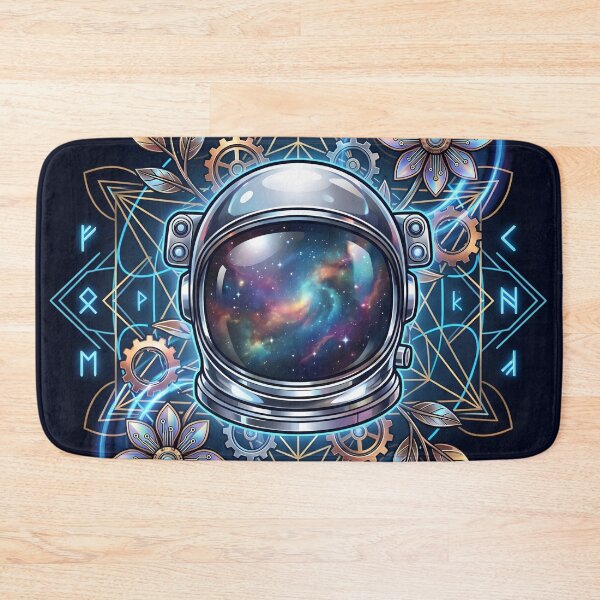Item preview, Cosmic Astronaut Sacred Geometry Runic Art designed and sold by Kavin786.
