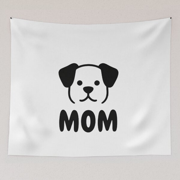 Item preview, Minimalist Dog Mom Outline – Cute Puppy Line Art Dog Mama Graphic designed and sold by NeonSketch Lab.