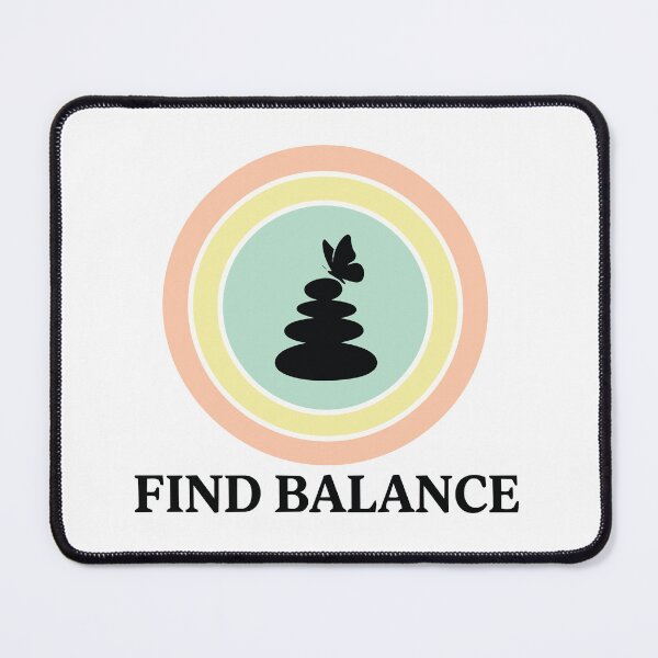 Item preview, Find Balance - Zen Stones & Butterfly Mindfulness Art designed and sold by ArcApparel2020.