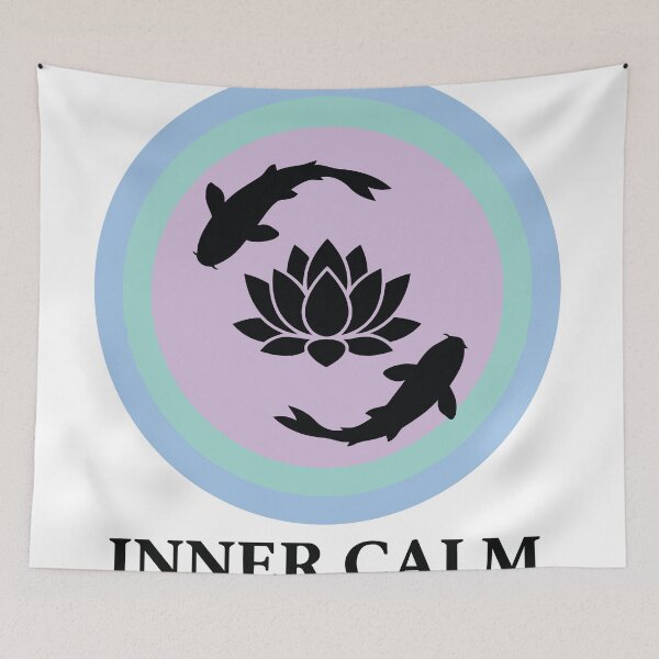 Item preview, Inner Calm - Koi Fish & Lotus Zen Pond Graphic designed and sold by ArcApparel2020.