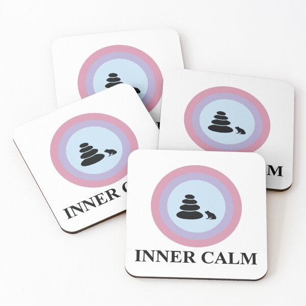 Item preview, Inner Calm - Meditating Frog & Stacked Stones Art designed and sold by Arc2020.