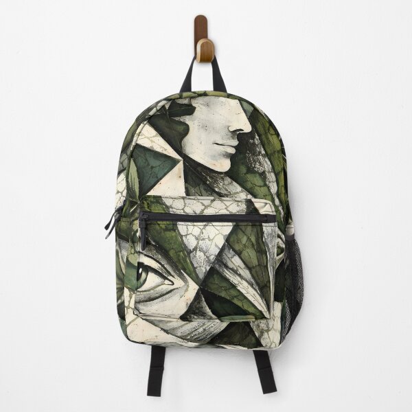 Item preview, Abstract Faces in Geometric Pattern designed and sold by cuprum.