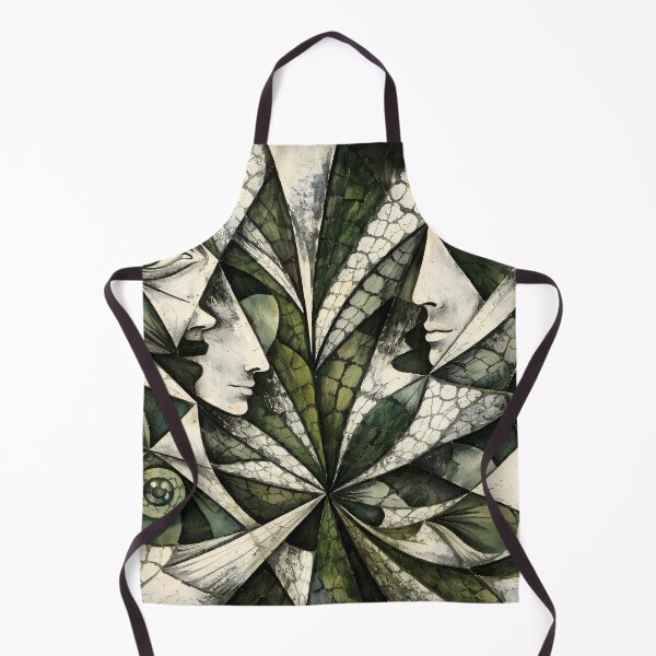 Item preview, Abstract Faces in Geometric Pattern designed and sold by cuprum.