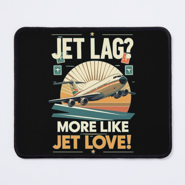 Item preview, Jet Lag? More Like Jet Love! Vintage Retro Airplane Travel Design designed and sold by philippo artworks.