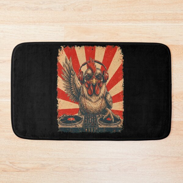 Item preview, Vintage DJ Chicken With Headphones Art Animal Lover designed and sold by DoodleTortle.