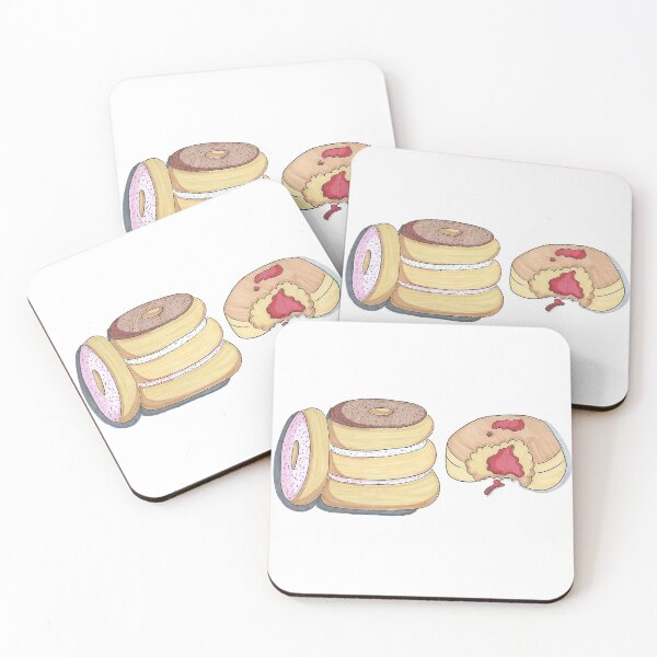 Item preview, Pretty Jammy - Hand Drawn Jam and Ring Donut designed and sold by AJPrettyObscene.