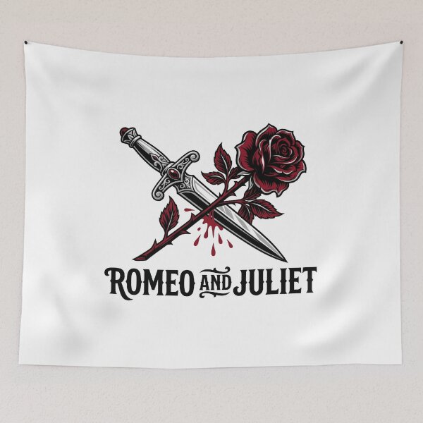 Item preview, Romeo and Juliet Dagger and Rose Gothic Design designed and sold by Fenay Designs.