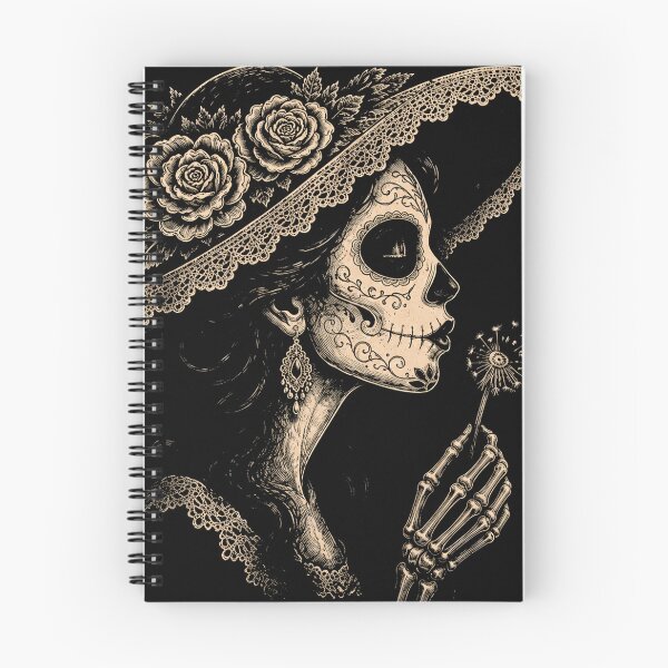 Item preview, la Catrina Blowing Wishes Dandelion designed and sold by Starry Night Creative Art.