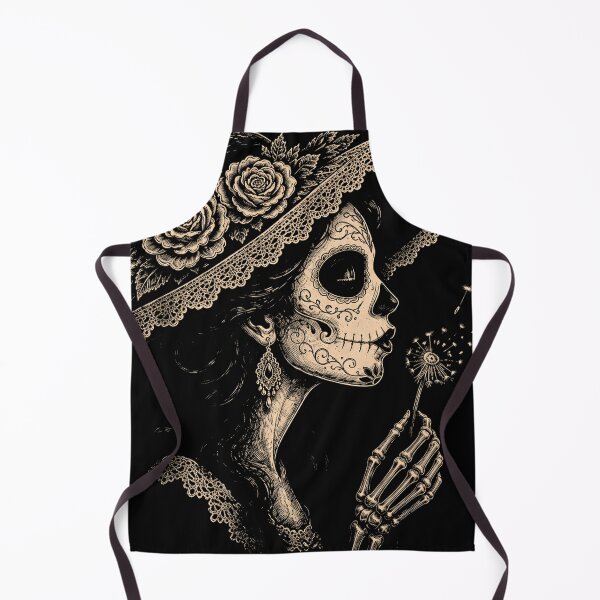 Item preview, la Catrina Blowing Wishes Dandelion designed and sold by Starry Night Creative Art.