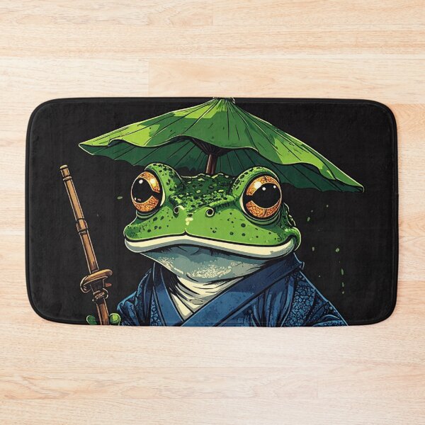 Item preview, Japanese Samurai Frog Fantasy Wizard Art designed and sold by Kavin786.