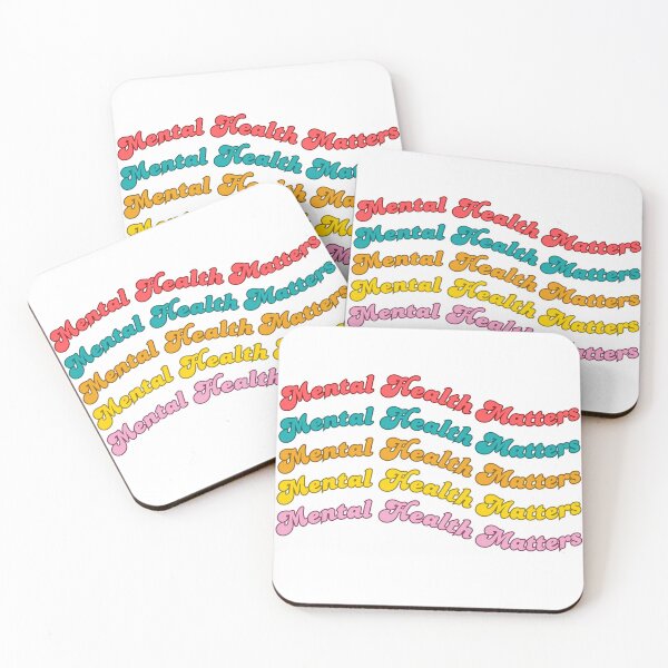 Item preview, Mental Health Matters Retro Rainbow designed and sold by The Artful Pearl.