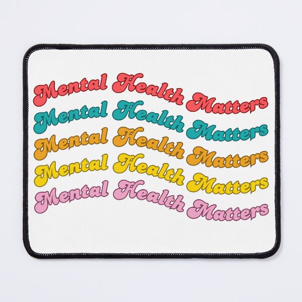 Item preview, Mental Health Matters Retro Rainbow designed and sold by The Artful Pearl.