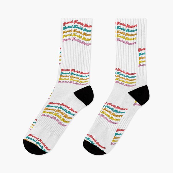 Item preview, Mental Health Matters Retro Rainbow designed and sold by The Artful Pearl.