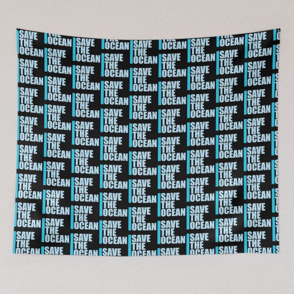 Item preview, Save The Ocean Bold Activist Environmental Statement designed and sold by shirt-o-mat.