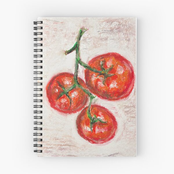 Item preview, Vintage Italian Tomatoes Vine Oil Pastel Illustration designed and sold by kenagoup.