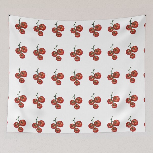 Item preview, Vintage Italian Tomatoes Vine Oil Pastel Illustration designed and sold by kenagoup.