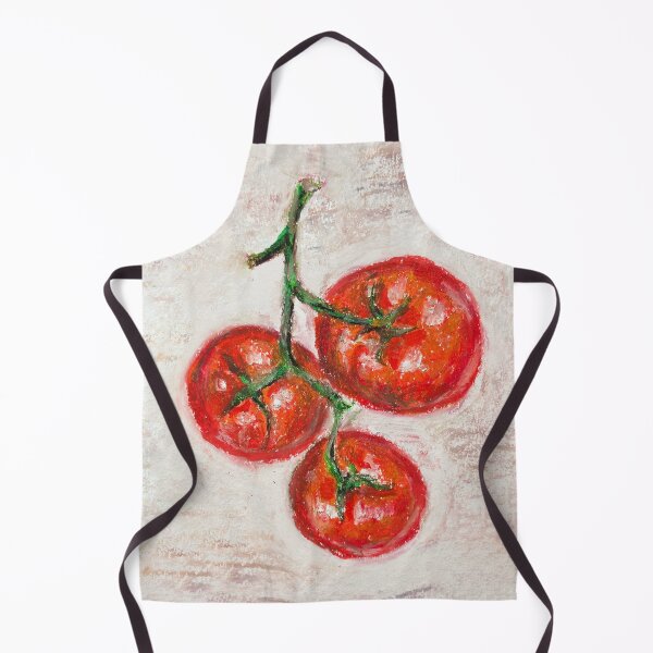 Item preview, Vintage Italian Tomatoes Vine Oil Pastel Illustration designed and sold by kenagoup.