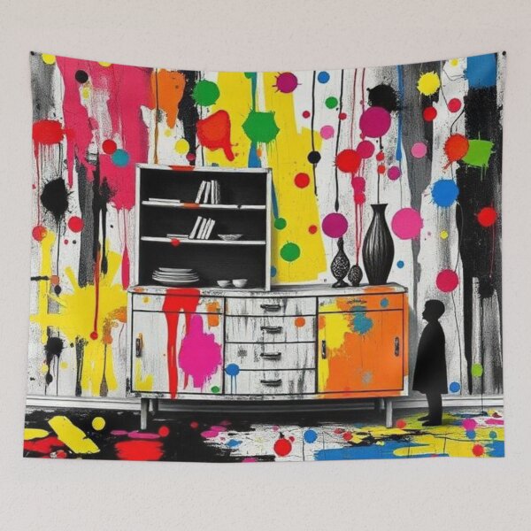 Item preview, Girl's Shadow in Colorful Room designed and sold by RAISC.