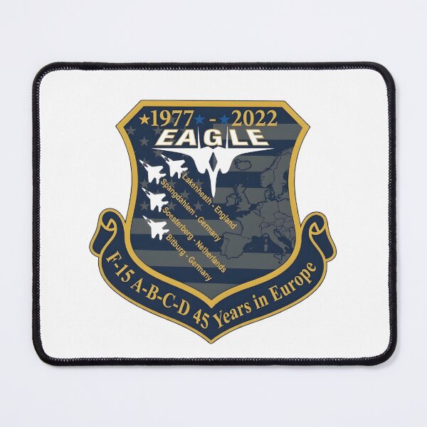 Item preview, F-15 Eagle 45 Years in Europe Commemorative Emblem designed and sold by CharlieDesings.