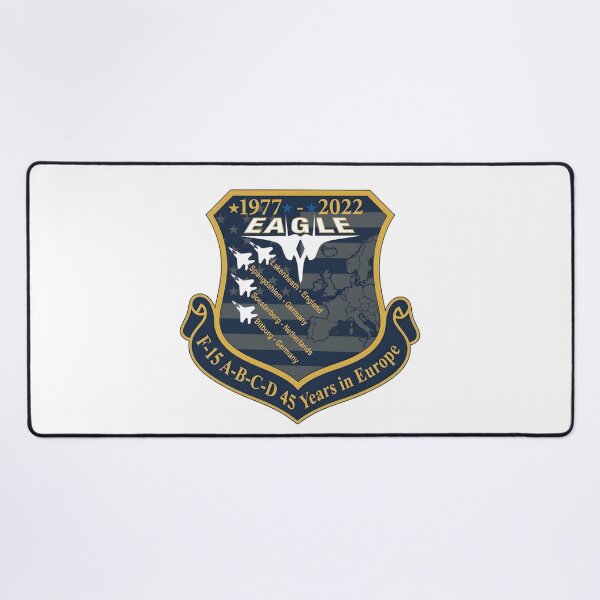 Item preview, F-15 Eagle 45 Years in Europe Commemorative Emblem designed and sold by CharlieDesings.