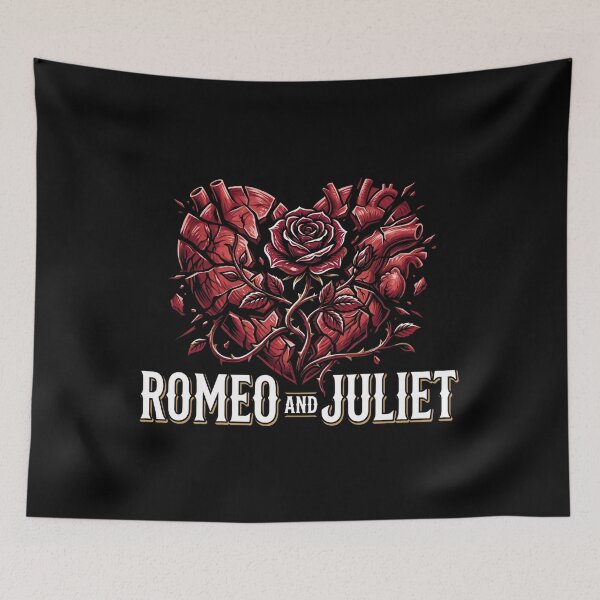 Item preview, Romeo and Juliet Anatomical Heart Rose Design designed and sold by Fenay Designs.