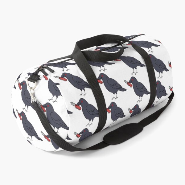Item preview, Funny Crow with Knife Sticker – Edgy Meme Raven Graphic designed and sold by MADBULL7.